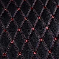 Vista 9 de Tela de vinilo de espuma acolchada de piel sintética con respaldo de esponja gruesa, cabecera de tapicería para automóvil, 39 x 60 pulgadas, Negro