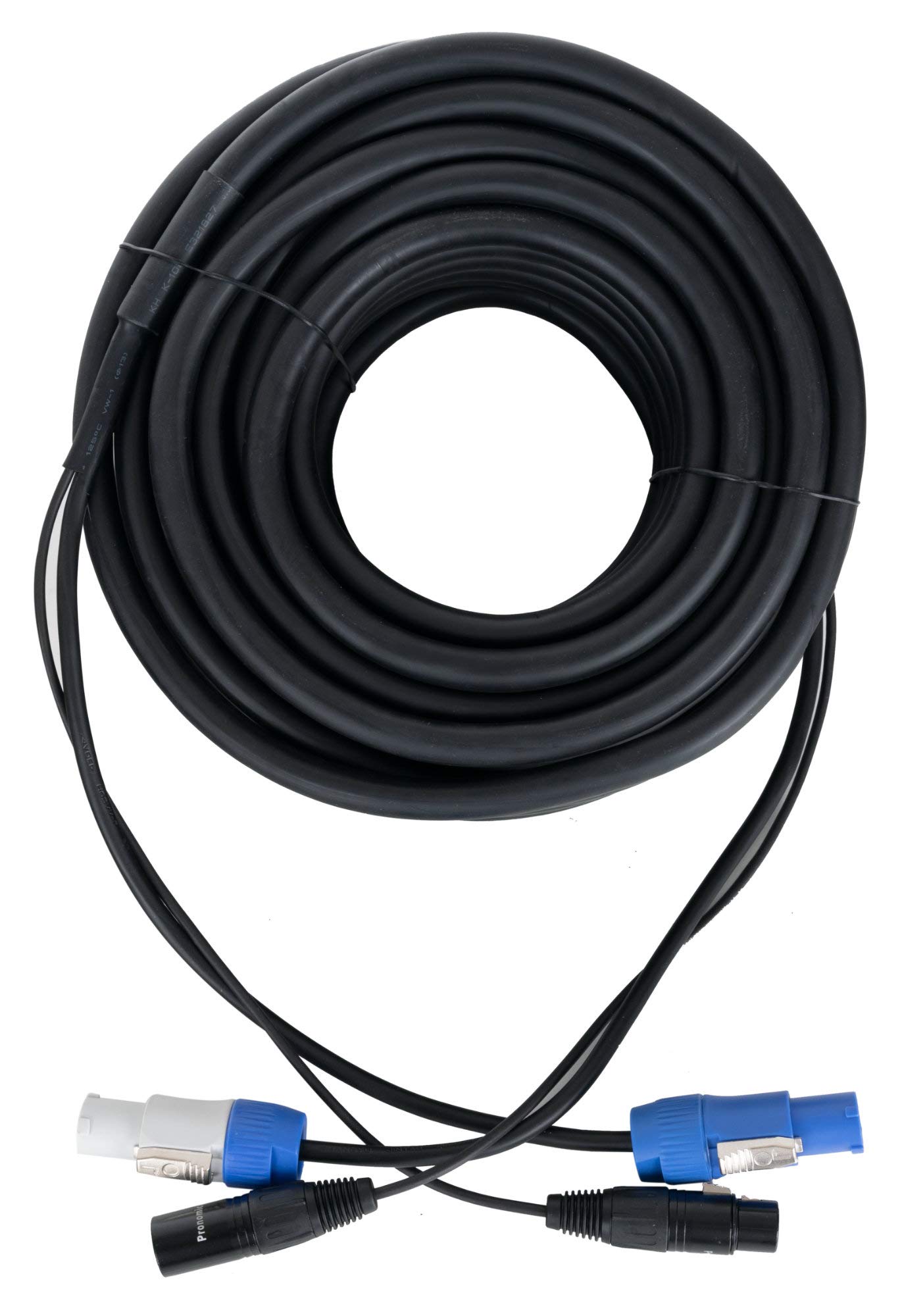 Pronomic Stage PPD-20 Hybridkabel Powerplug/DMX 20m - ideal zur Verkabelung von Lichteffekten & Bühnenbeleuchtung