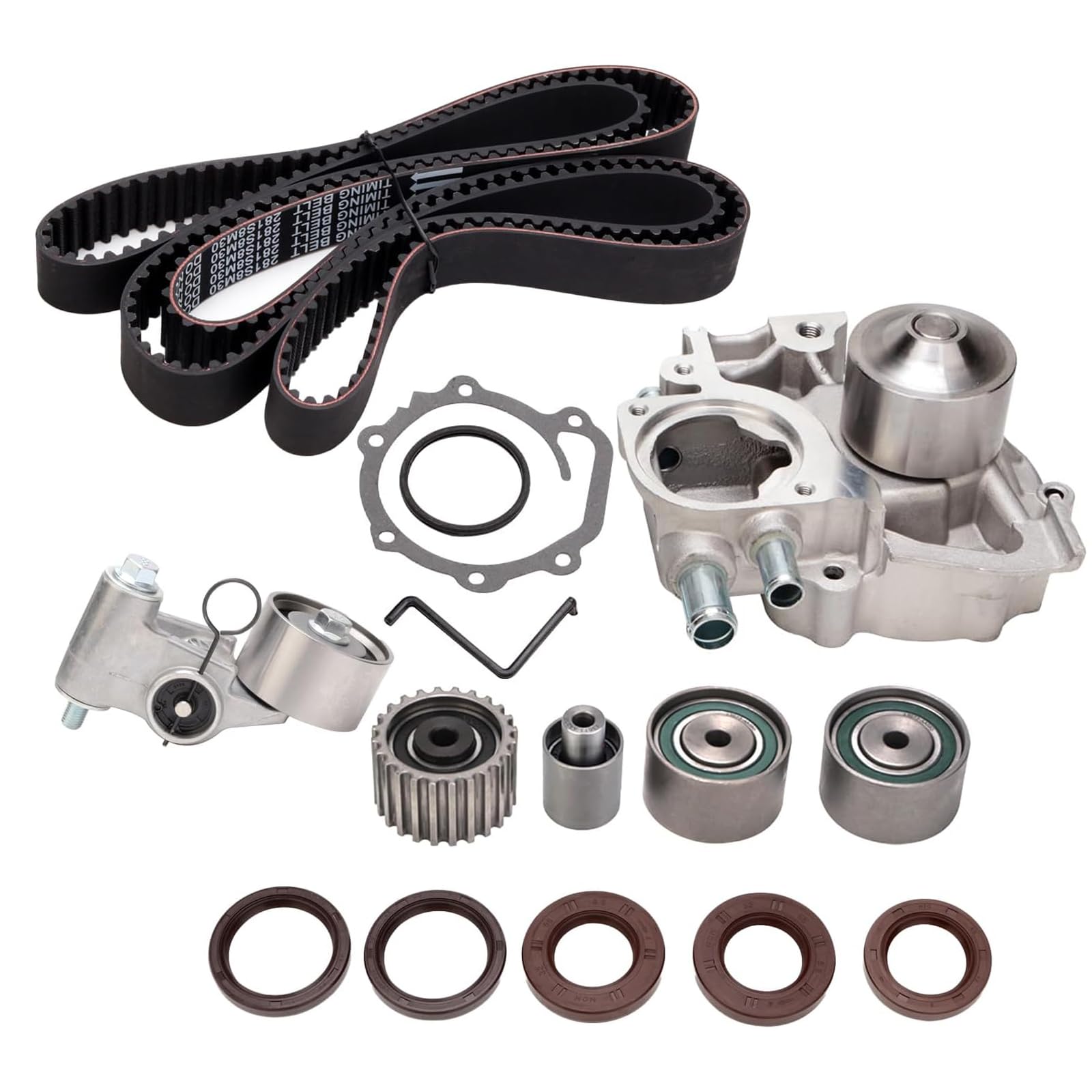 【A76】SUBARU対応　タイミングベルト　ウォーターポンプキット Amazon.com: AUCERAMIC TKF004 Engine Timing Belt Kit with Water
