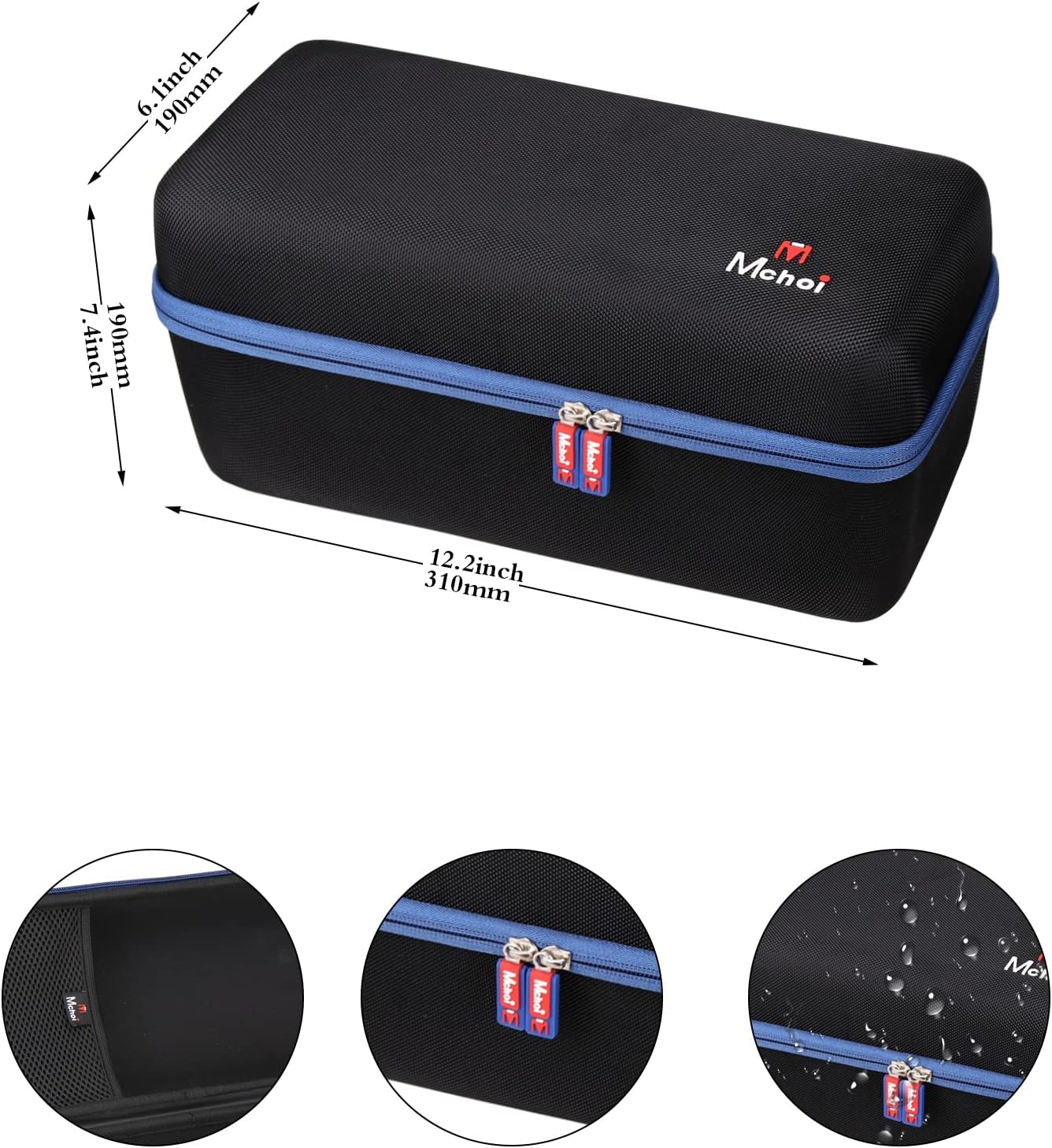 Mchoi Hard Case for Bosch Palm Sander, 2.5 Amp 5 Inch Corded Orbital Sander/Polisher Kit, Waterproof Shockproof Protective Case