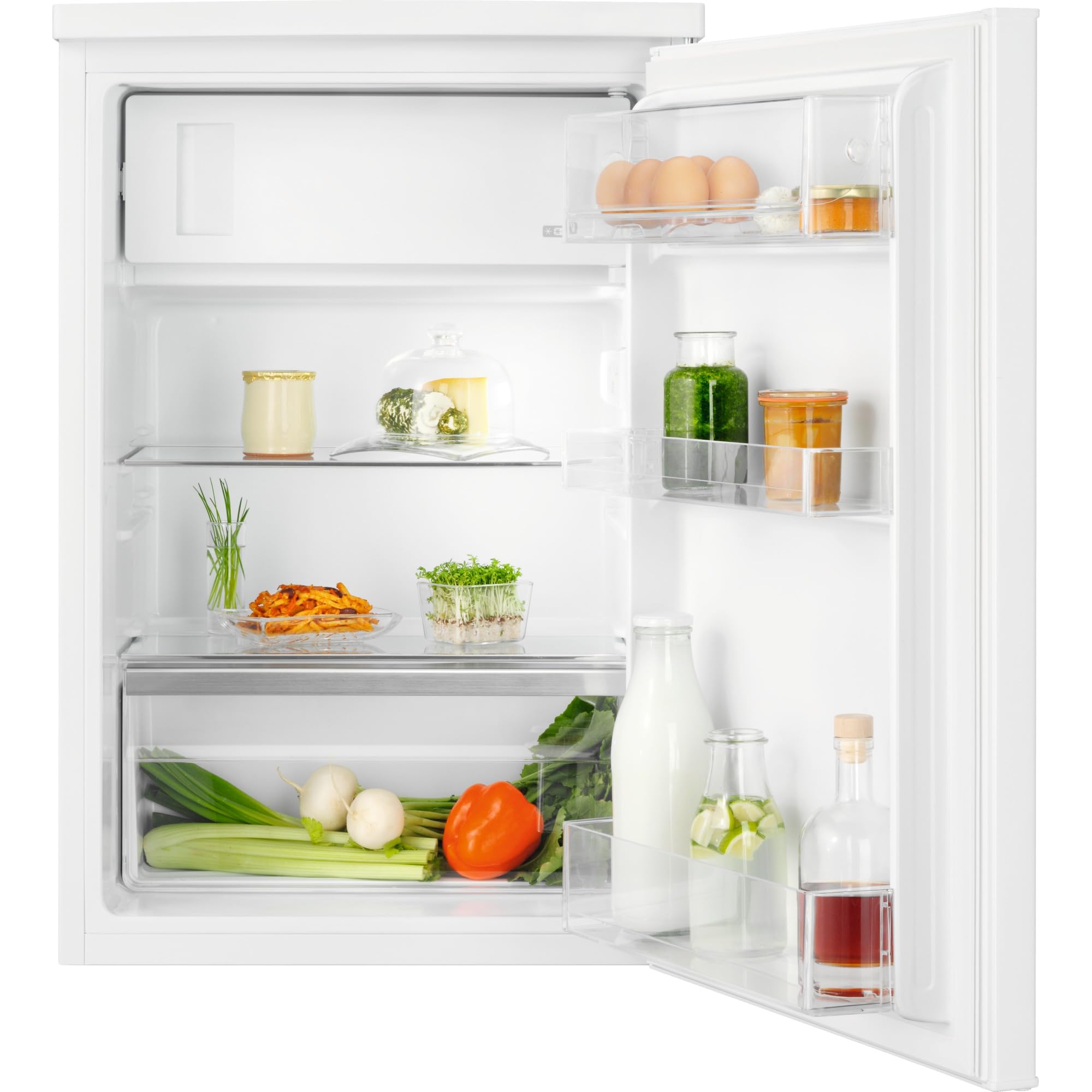 Electrolux LXB1SE11W0 Frigorifero a libera installazione Serie 500 OptiSpace, Ampio Spazio Interno, Ripiani e Cassetti Rimovibili, Organizzazione Flessibile, Frigo Capiente per Alimenti Voluminosi