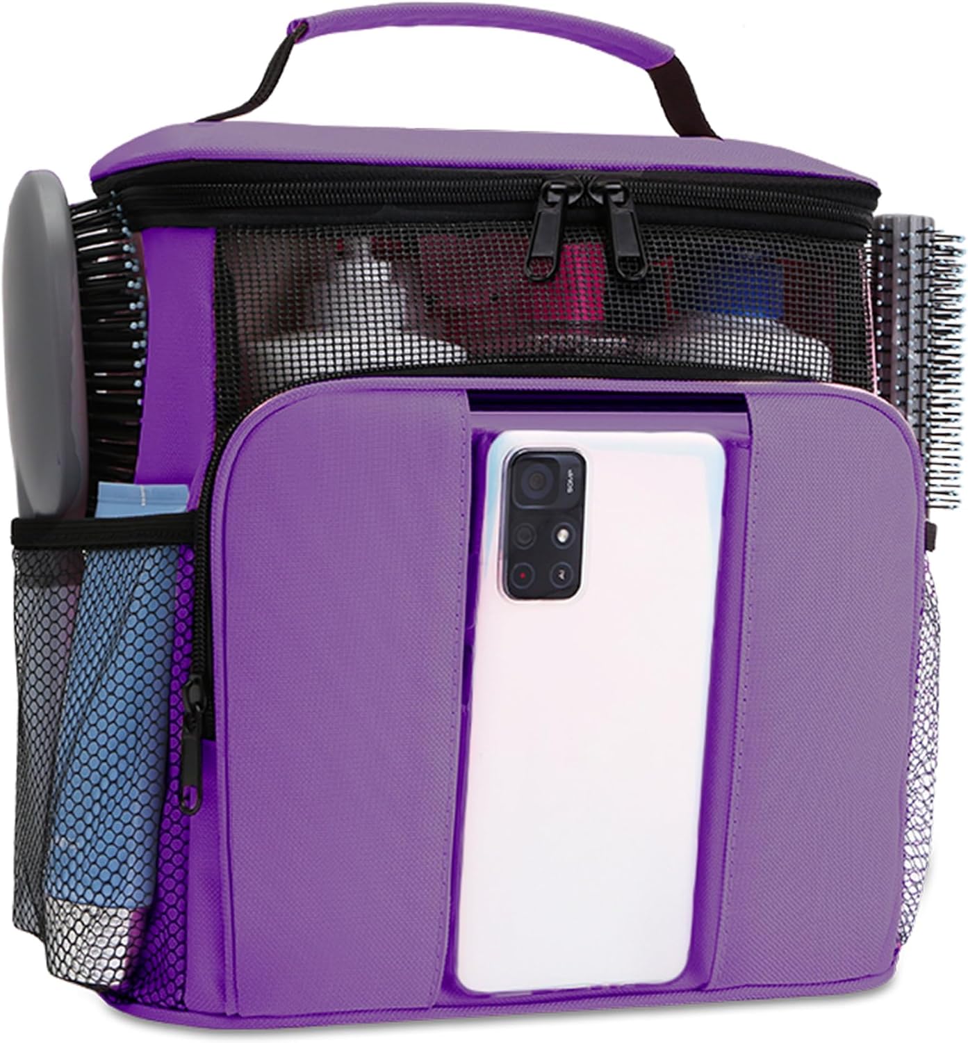 Mesh Shower Caddy,Portable HangingTravel Toiletry Bag Dorm Room Essentials for College Students Girls,Large Makeup Organizer for Full-Sized Toiletries,Travel Essentials for Women Girls Camping Beach