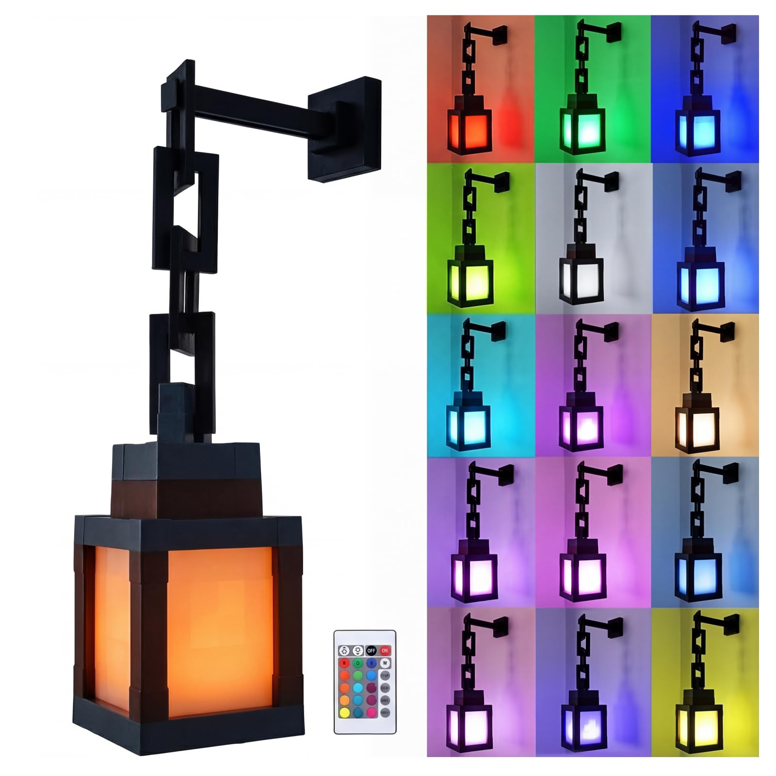 Lampe murale veilleuse LED 16 couleurs pour chambre de bébé - 8