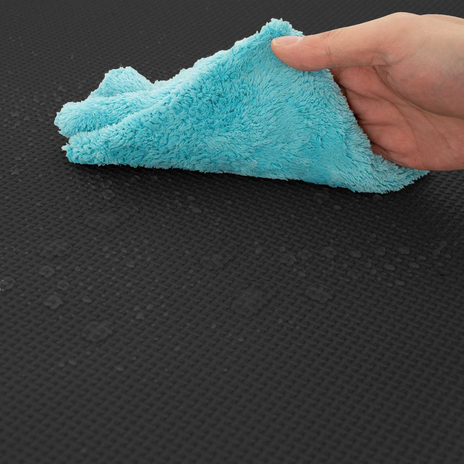 Mangloder Pool Bodenschutzmatte Schwarz 50 Stück aus EVA Schaum, 18 m², 60 x 60 x 1 cm, modulare Unterlegplane für Gartenpool, Schwimmbecken, Aufstellpool, rutschfest und leicht zu reinigen