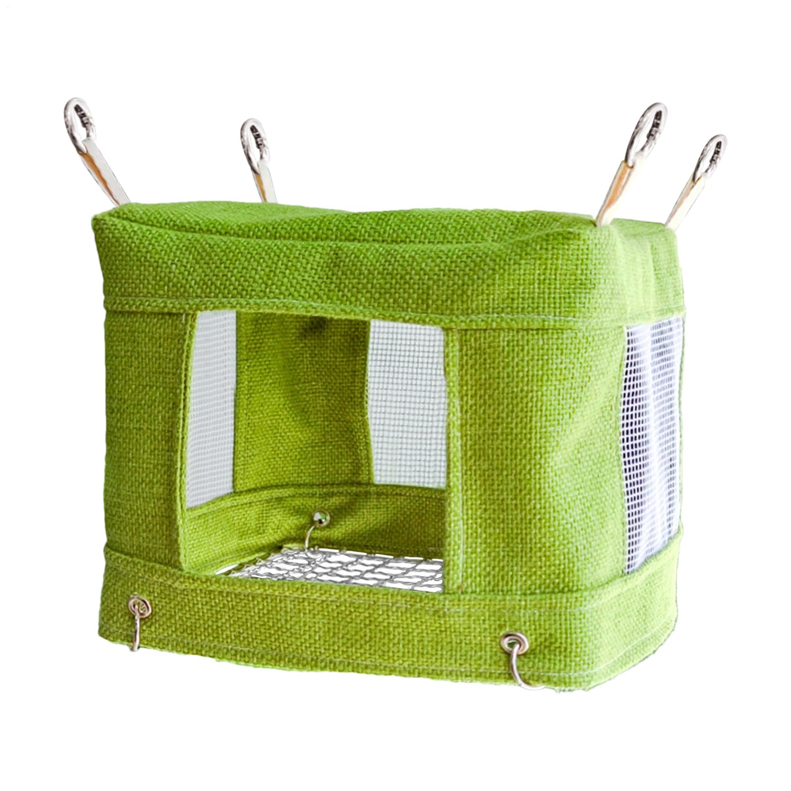 Nichoir pour cage à oiseaux avec fond en maille ventilée pour le repos des pinsons