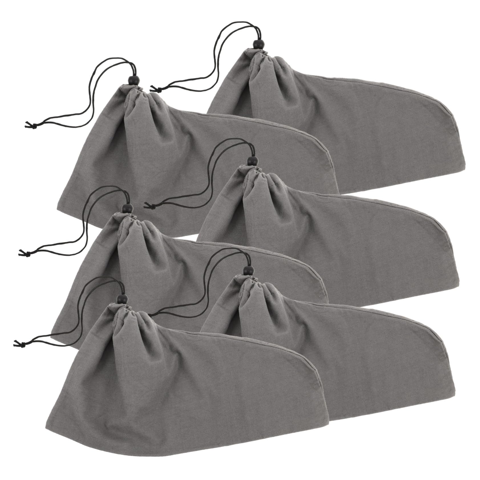6 Pezzi Sacchetti per Scarpe da Viaggio in Cotone Traspirante con Coulisse Organizer Leggero e Compatto per Uomo e Donna Protezione Antiumidità e Antipolvere per Valigia Ordinata