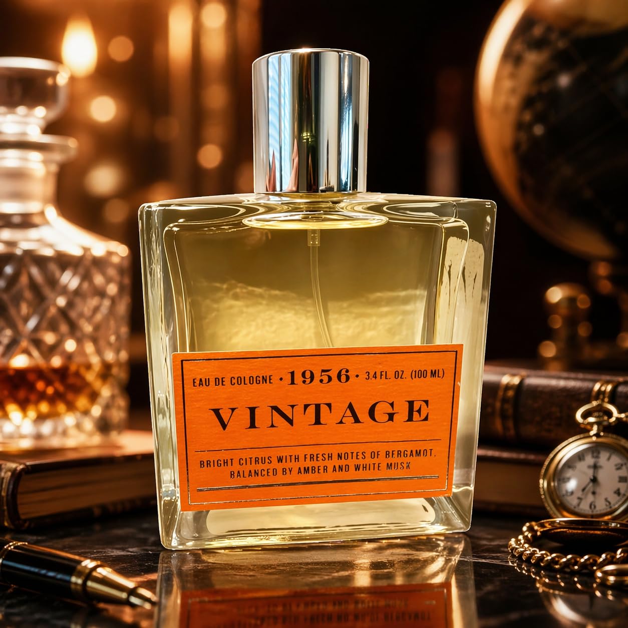 Amazon.com : Vintage Eau de Cologne for Men, 1956, 3.4 FL OZ, 100