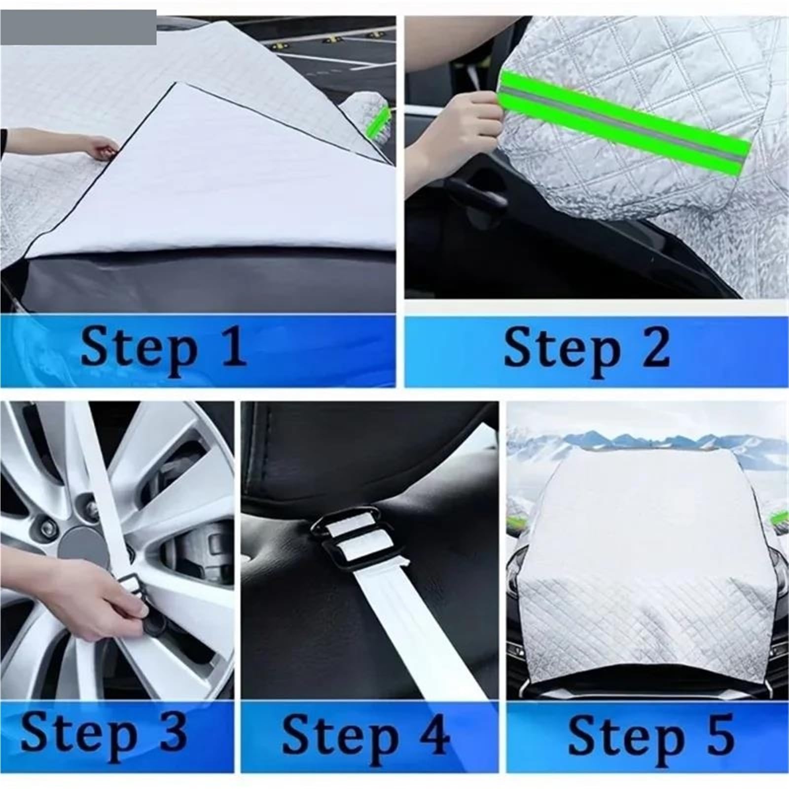 Magnetische Schneedecke Für Die Windschutzscheibe des Autos Mit Frostschutz Auto Sonnenblende Wintergegen Schnee