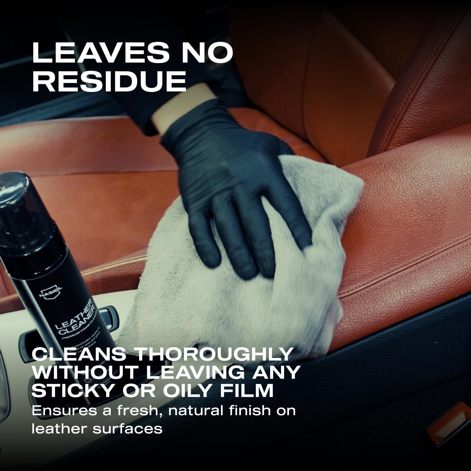 Nasiol Leather Cleaner Premium pianka do fotelika samochodowego skóra szampon do czyszczenia skóry