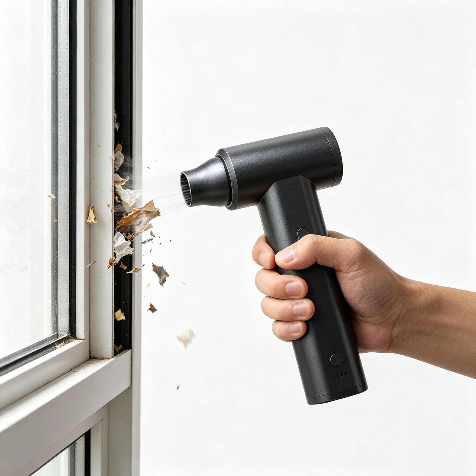 Generico Ventilatore Ventilatore portatile ad alta potenza, soffiatore d'aria potente per la pulizia di casa, esterni e per l'uso quotidiano.