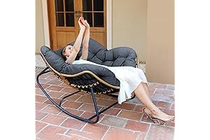 Royal Steel Rocking Chair: Comfort Meets Durability for Your Outdoor Oasis