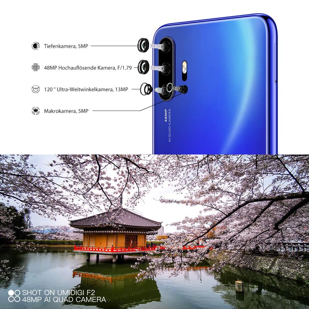新品未開封 UMIDIGI F2 6GB 128GB UMIDIGI F2 Android 10 Smartphone 6.53