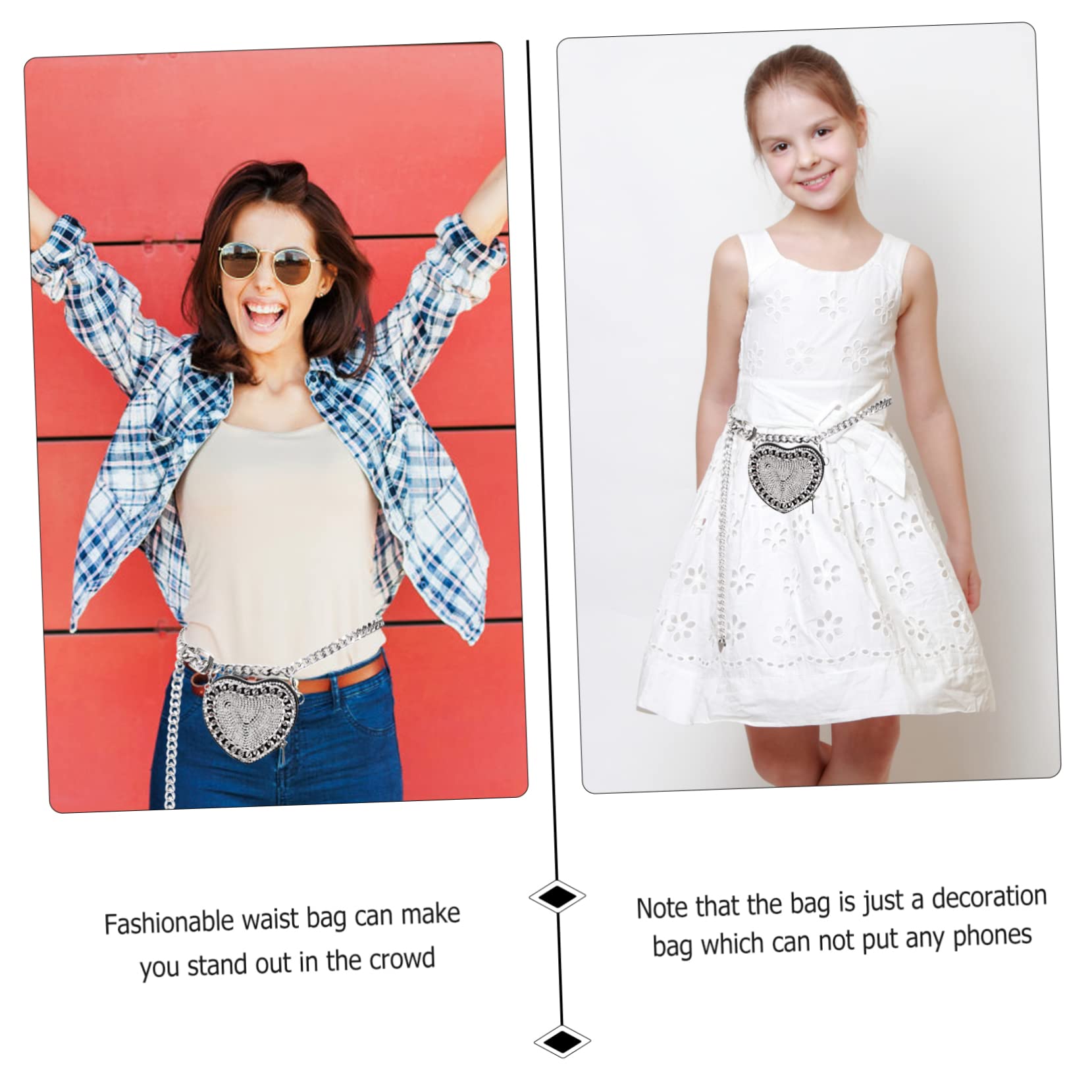 CHILDWEET Strass aus Pu Bauchtasche Kleiner Umhängetasche Damen und Kompakt mit Glitzersteinen und Verstellbarem Gürtel Silberfarben Praktisch für Reisen und Dating