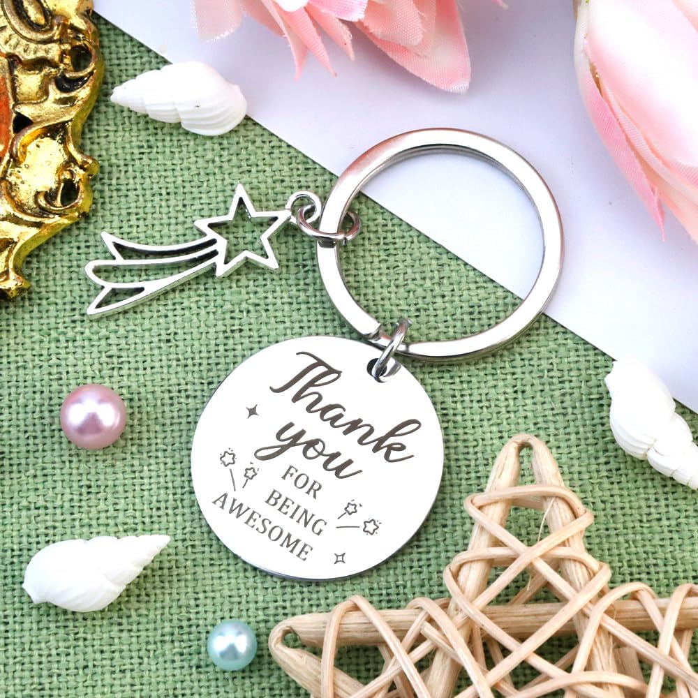 Thank You Gifts, Thank You for Helping Me Grow Teacher Keychain Thankful Thanksgiving Christmas Gifts for Women Men - Image 4