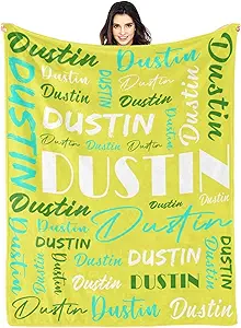 Personalized Blankets for Kids with Names Customized Blankets with Name for Adult Custom Blanket Gift for Birthday Christmas Valentines Day Gift
