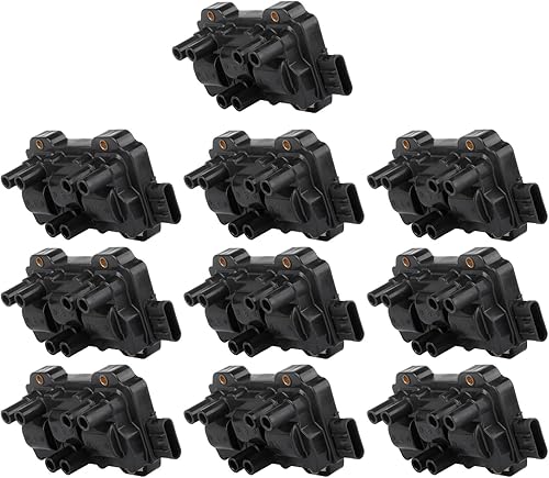SCITOO Paquete de 10 bobinas de encendido, para Saturn Vue 3.5L 2008-2010, para Pontiac G6 3.5L 2005-2010, para GMC Sierra 1500 4.3L 2007-2013, para