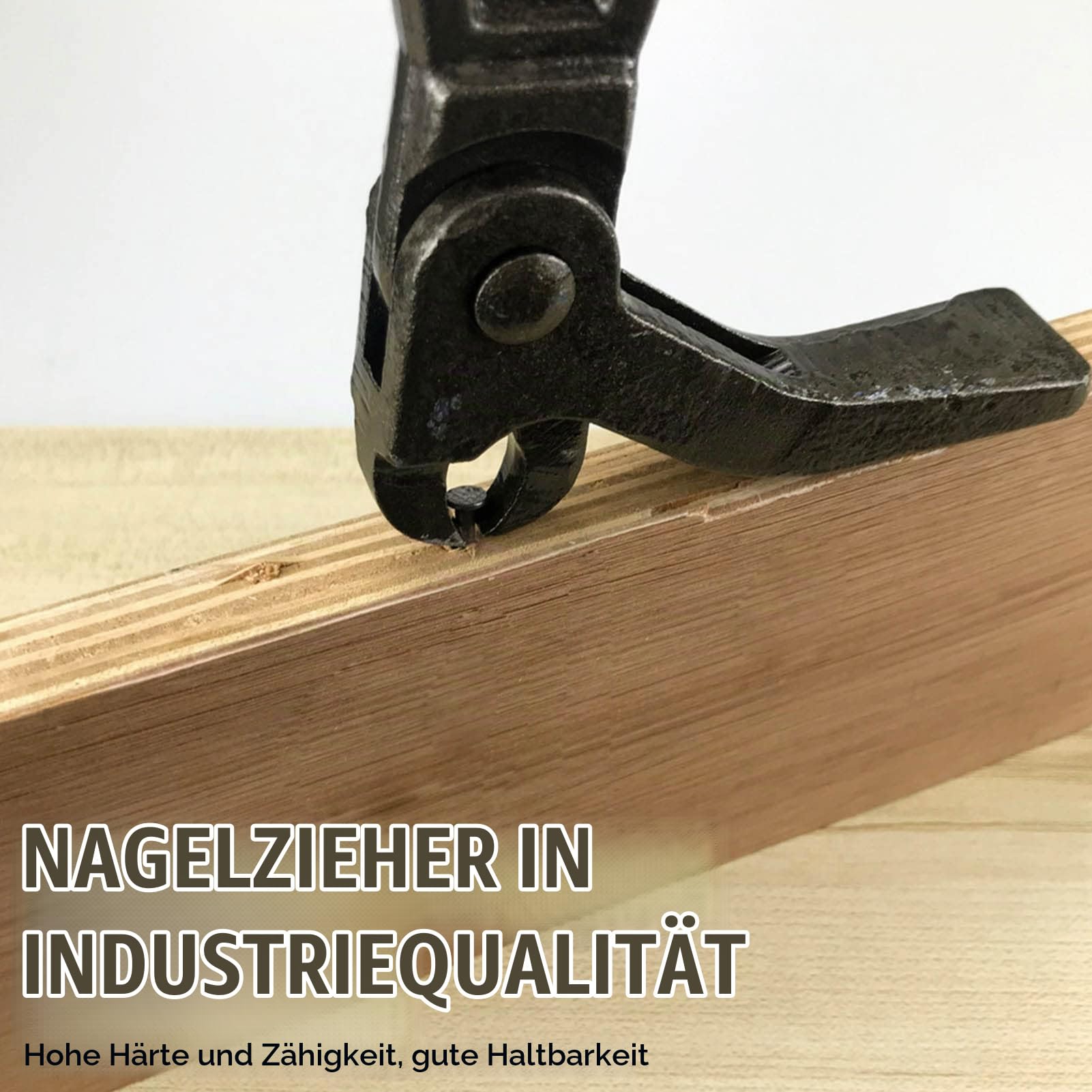 Nagelzieher, Nageleisen Brecheisen Kuhfuß Werkzeug Handwerkzeug aus Kohlenstoffstahl für die Holzbearbeitungswartung