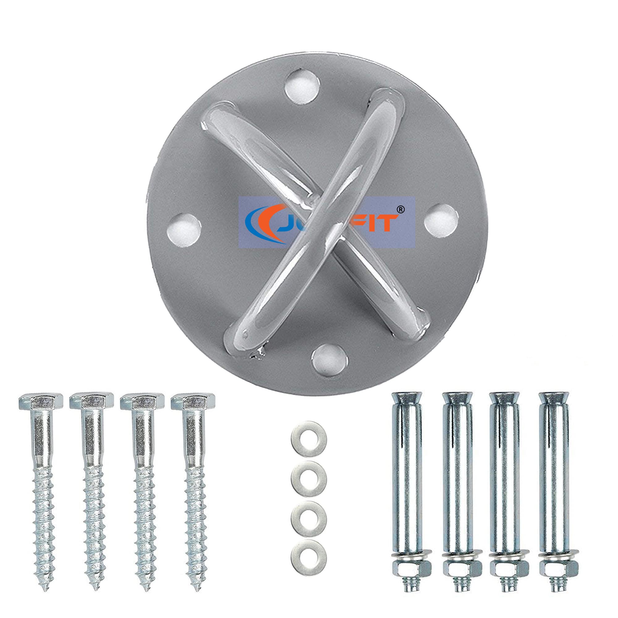 Joyfit Wall and Ceiling Mount Steel,for Suspension Straps, Boxing Bags, Olympic Rings, Yoga Swings, Resistance Bands for Home and Gym Workouts by Men and Women