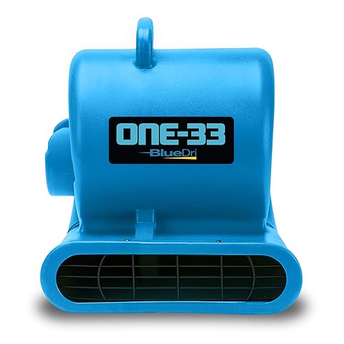 BlueDri One-33 Air Mover, 13 HP 2900 CFM Industrial Daños por agua restauración de inundación alfombra y ventilador de secado de suelos