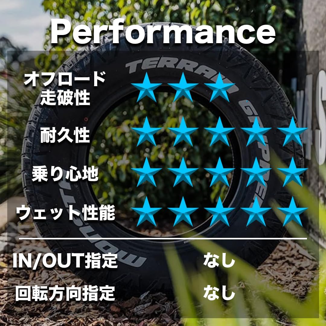 Amazon.co.jp: Set of 4 MONSTA TERRAIN GRIPPER 225/55R18 102H XL