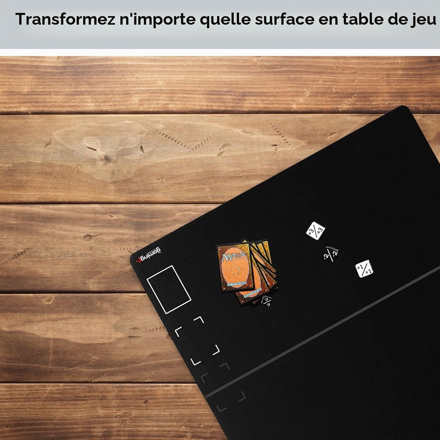 Tapis de Jeu GMC Magic The Gathering avec Zone d'exil - Tapis de Jeu Compatible 2 Joueurs TCG - Tapis de Jeu de Cartes à Collectionner pour Joueurs débutants et avancés - en Caoutchouc Durable