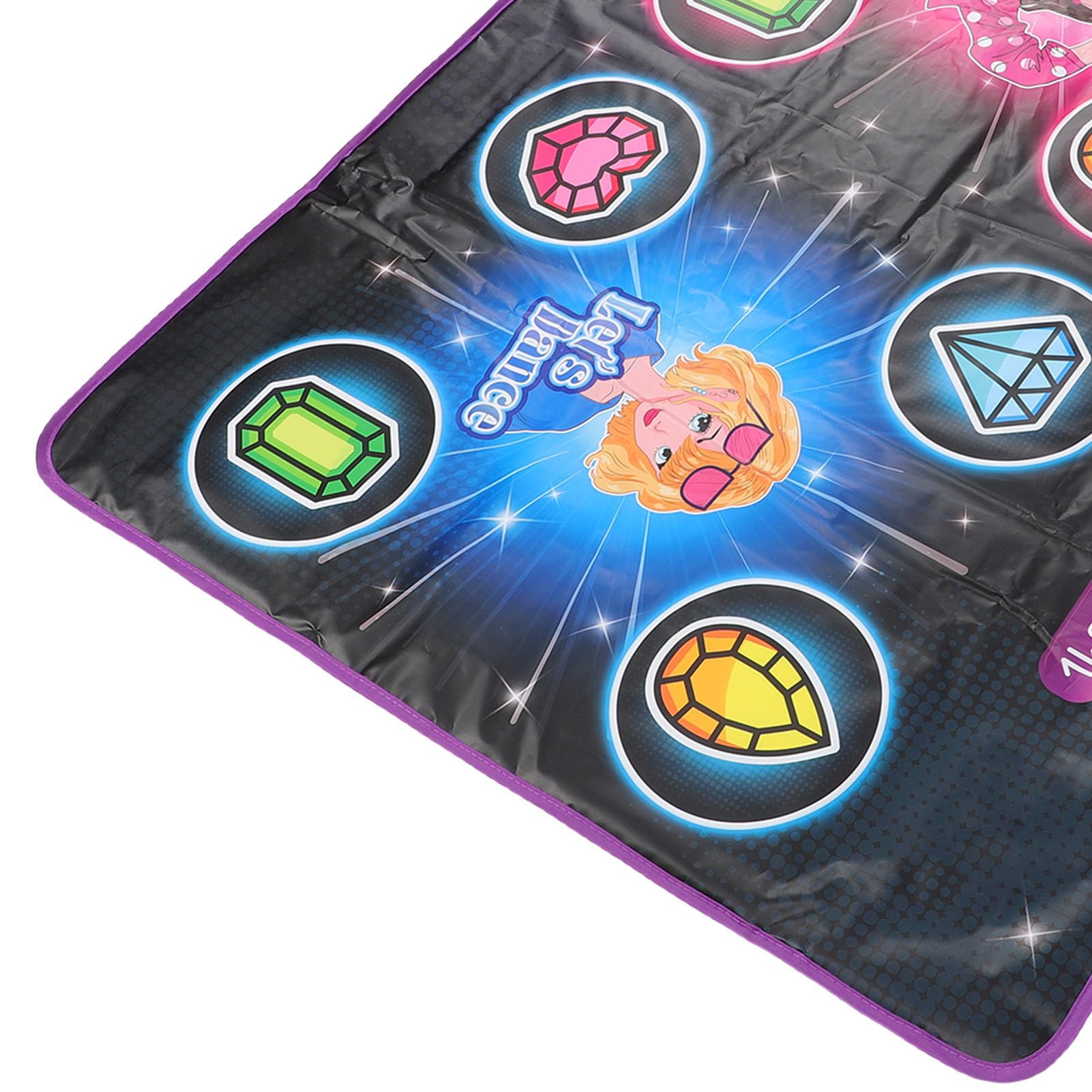 Tappeto da ballo elettronico interattivo e luminoso con modalità doppio giocatore, livelli stimolanti per bambini