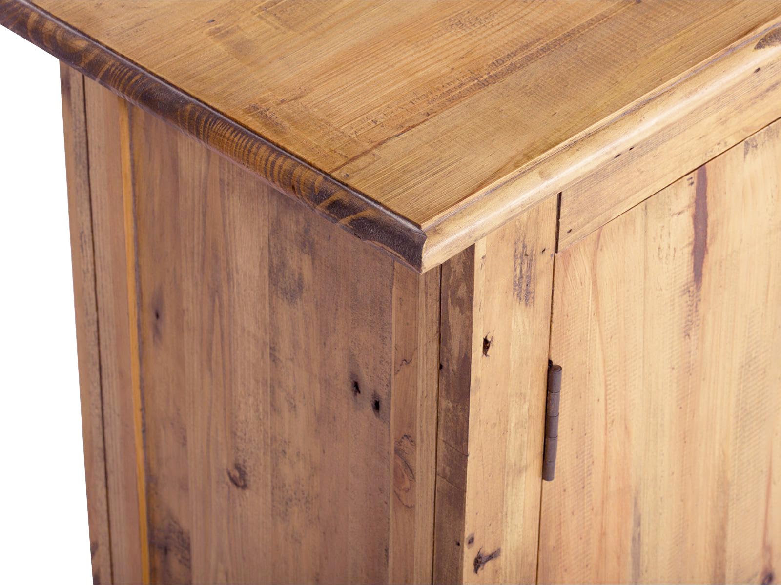 Woodkings Waschbeckenunterschrank Rangun Massivholz Pinie 70x61x32 cm, Waschtischunterschrank Badmöbel Badezimmerschrank Badschrank Bad Unterschrank