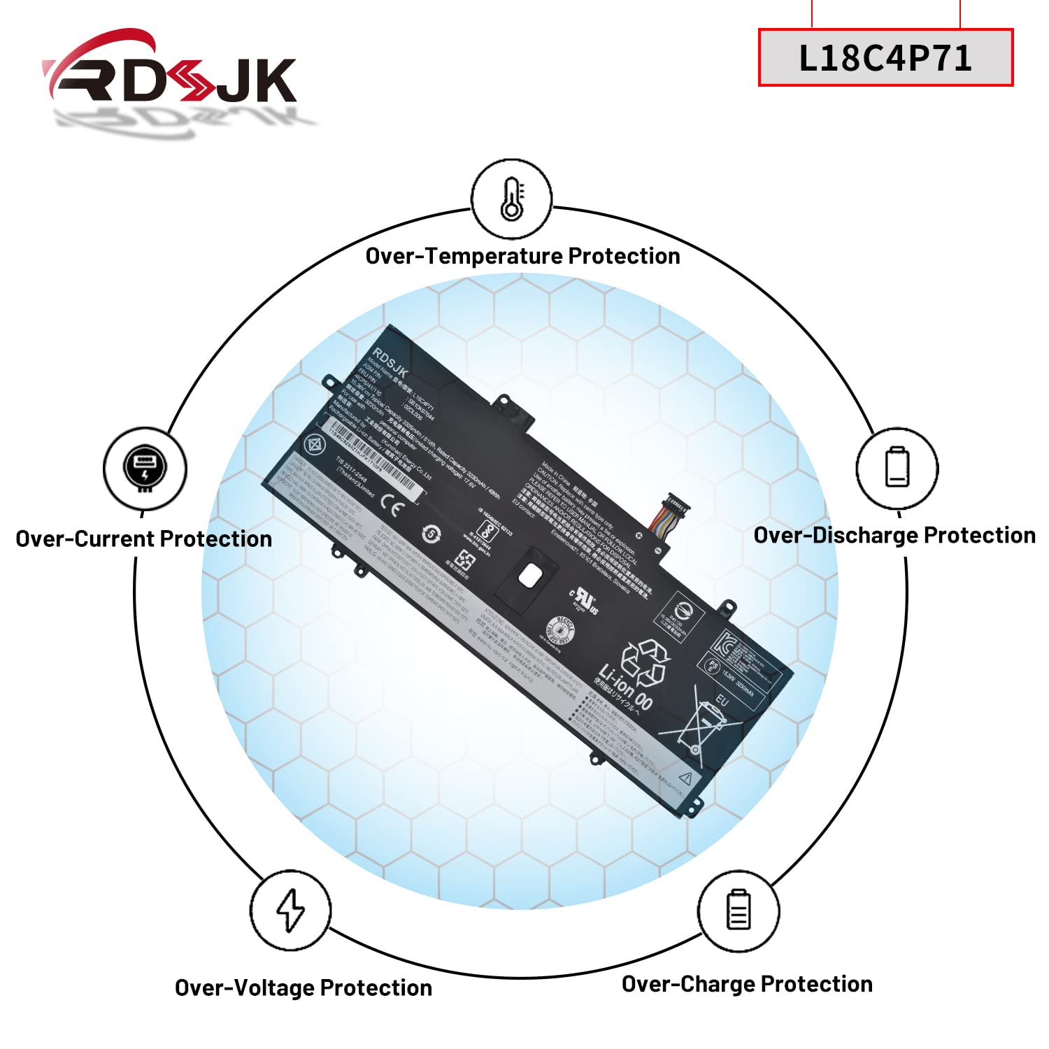 L18C4P71 L18M4P72 L18L4P71 Laptop Battery for Lenovo ThinkPad X1