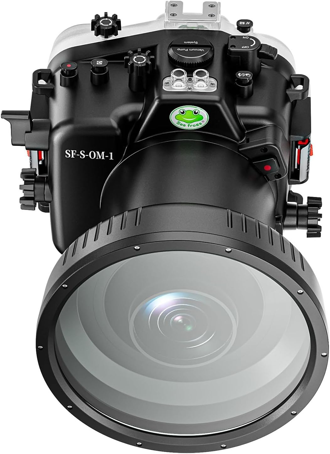 Seafrogs [40M/130FT] Underwater Housing for Olympus OM System OM-1 Camera Waterproof Scuba Diving Case for Olympus OM1 with 12-100mm 1:4 is PRO Lens