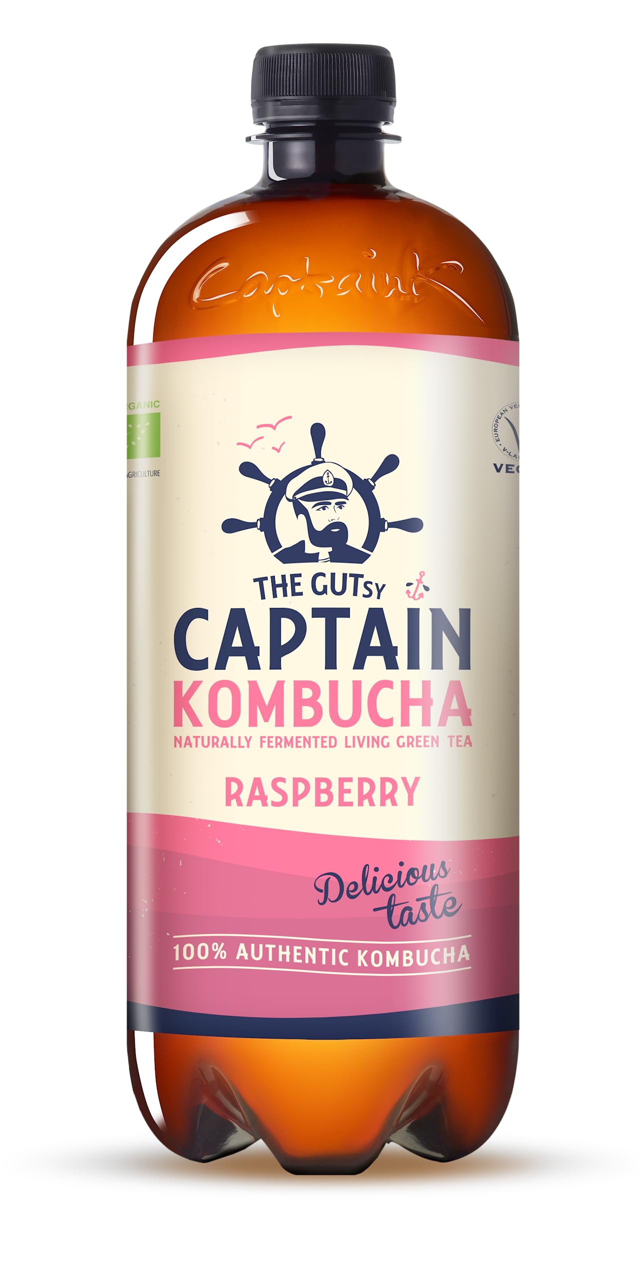 Kombucha con Almacenamiento sin frío. (Frambuesa, 1 litro)