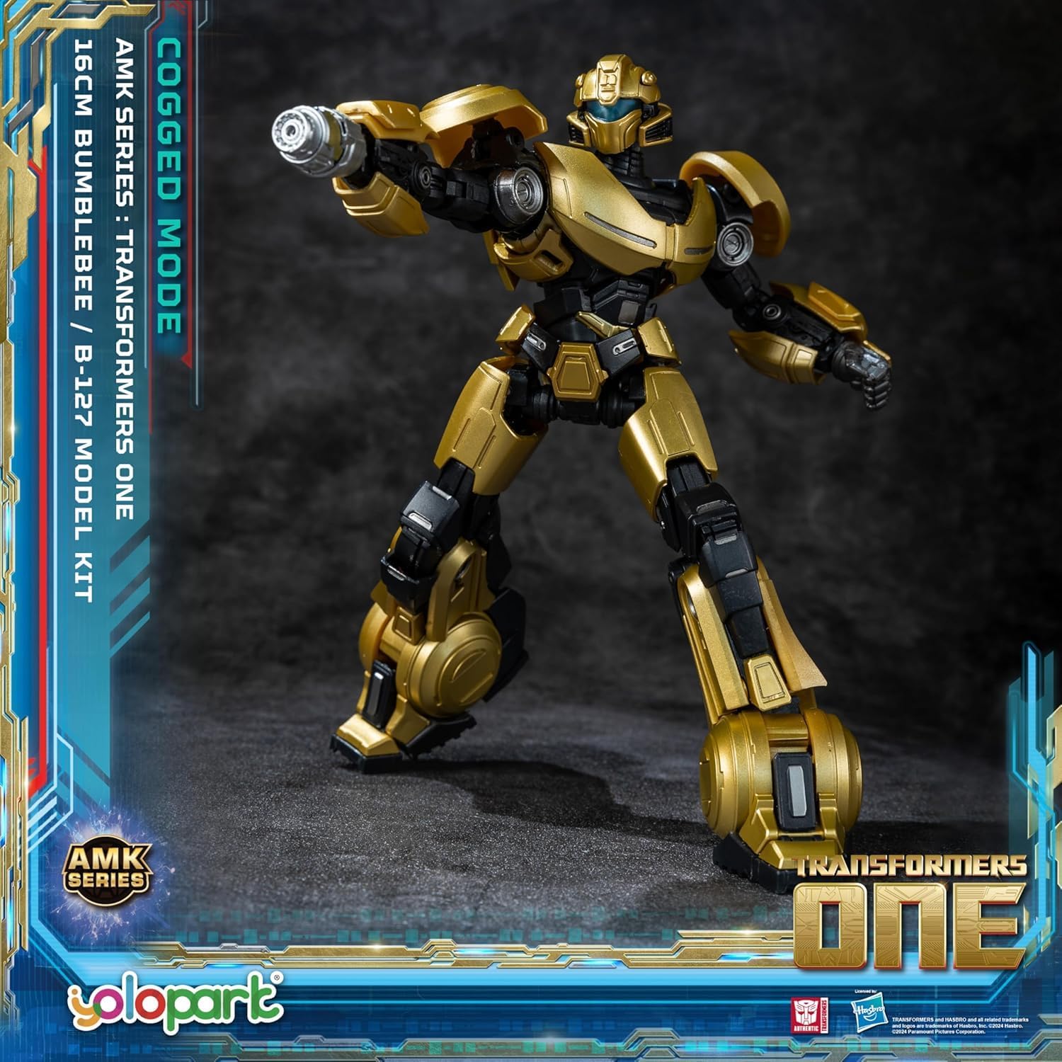YOLOPARK Bumblebee Transformers Toy (B-127) Cogged Mode,6.3 Inch Highly Articulated Transformers One Action Figures,No Converting Transformer Toys for Kids Ages 8 and Up