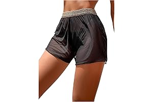 Sheer Mesh Swimsuit Cover Up Shorts: Highlight Your Summer Style