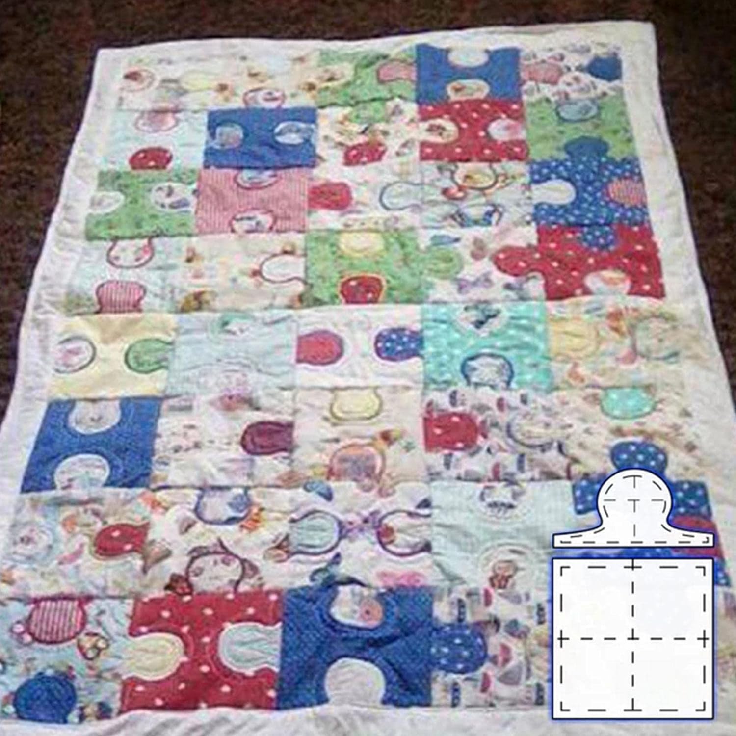 Jigsaw Puzzle Quilt Template Set, Creative Quilting Cutting