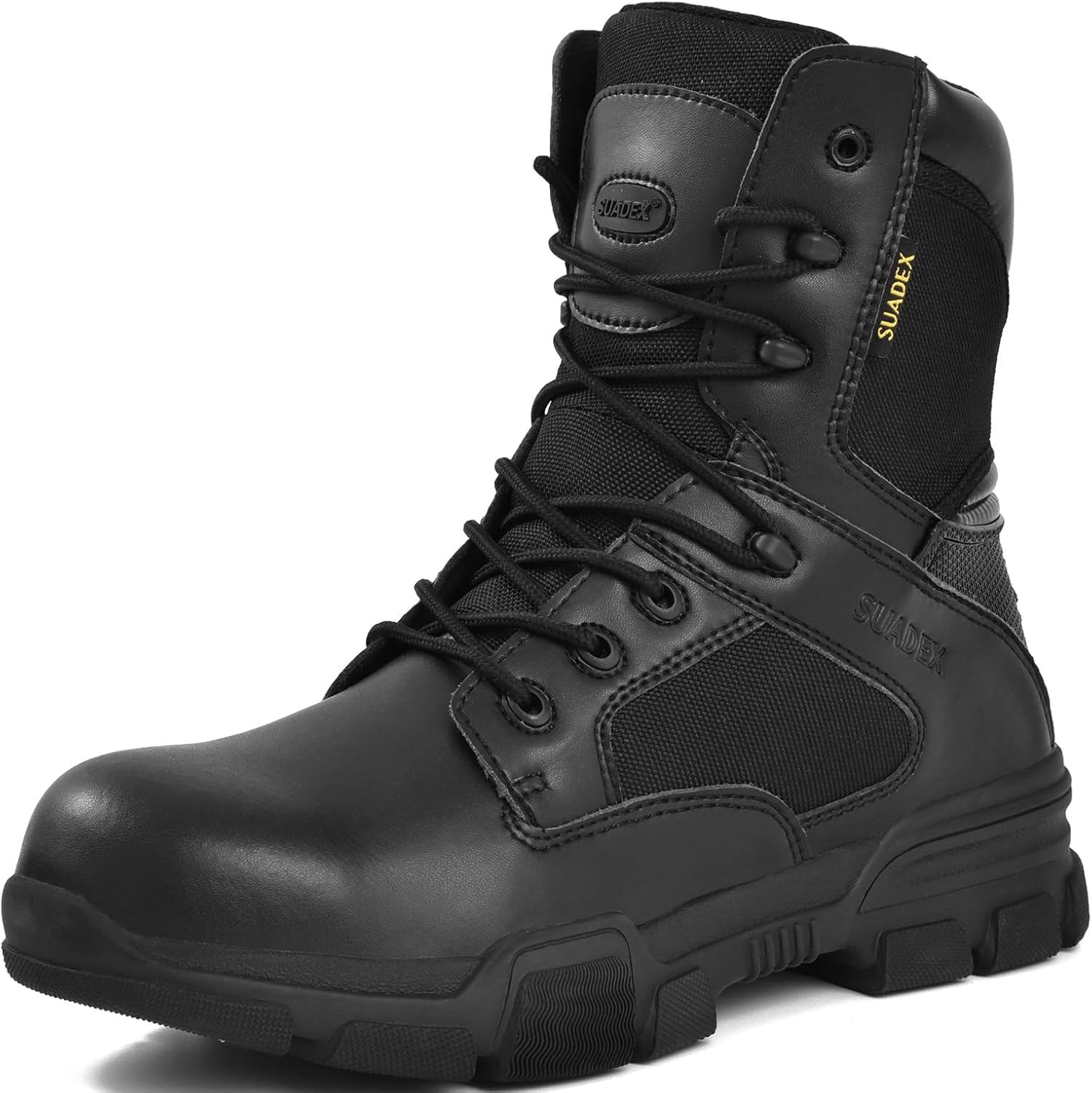 SUADEX Steel Toe Work Boots for Men Women Waterproof Slip