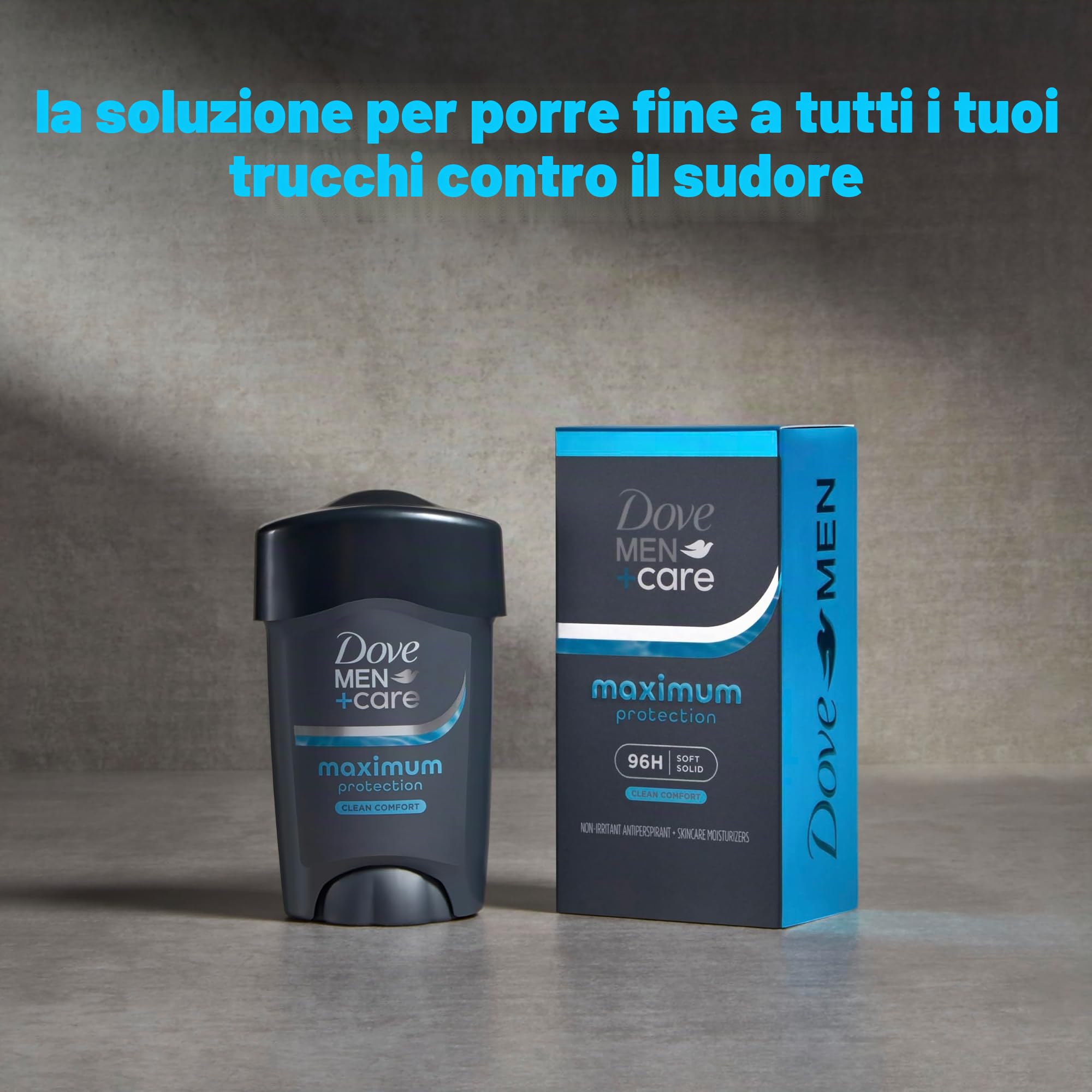 Men + Care Le Propre du Confort - Antitraspirante e Deodorante solido da uomo, protezione clinica, 50 ml