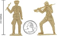 Vista 3 de BMC Classic MPC - Figuras de soldado alemán de plástico alemán para hombre, color bronceado, 36 piezas, fabricado en EE. UU