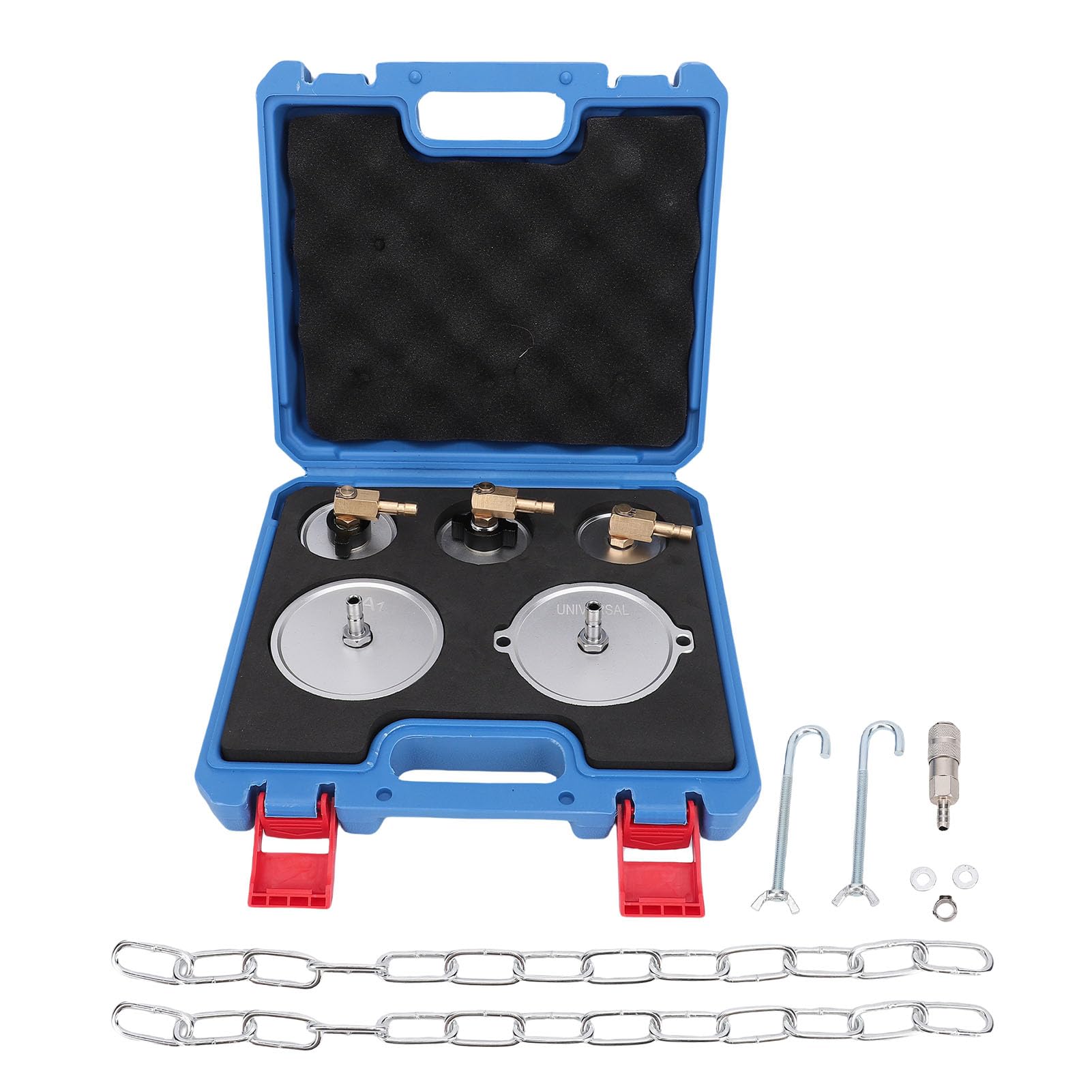 Juego de Adaptadores de Purga de Frenos de Aluminio Eficiente Universal para la Mayoría de los Automóviles para Purga de Líquido de Frenos para Taller Mecánico de Automóviles 5 Piezas