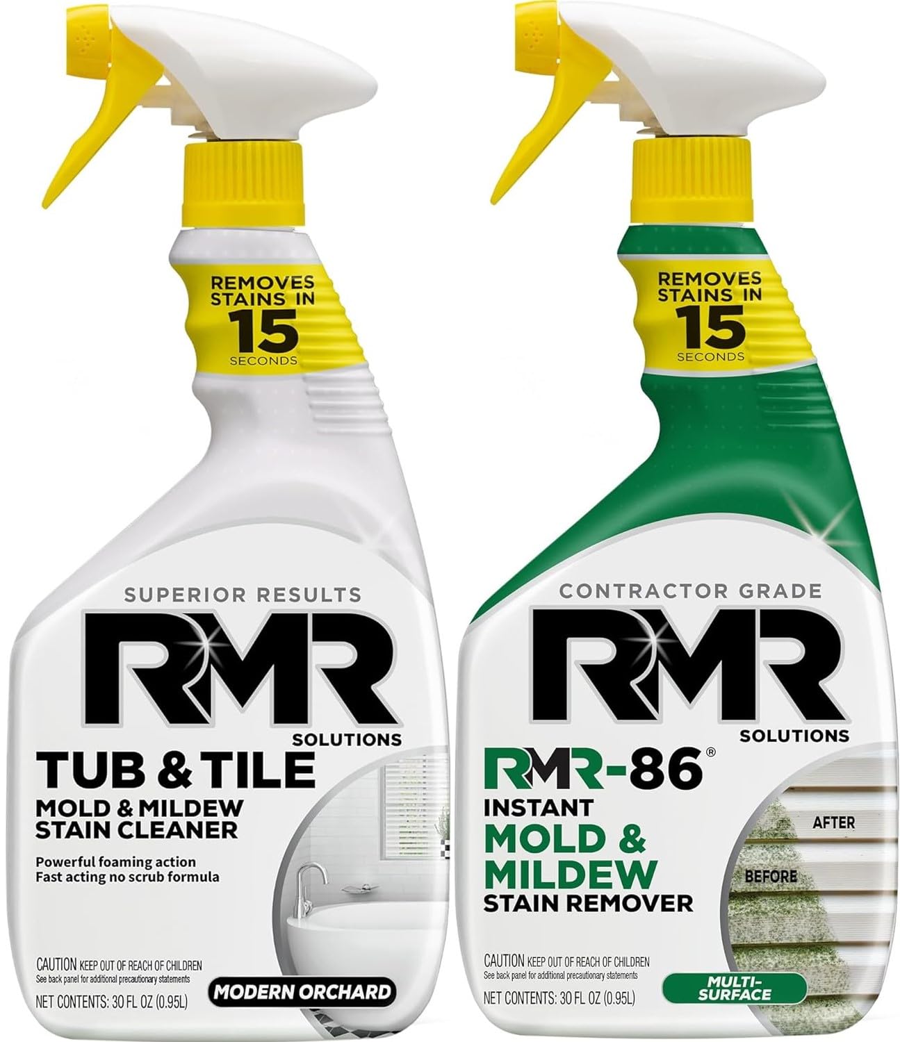 RMR-86 Instant Mold and Mildew Stain Remover and RMR - Tub and Tile Cleaner, Mold & Mildew Stain Remover Bundle