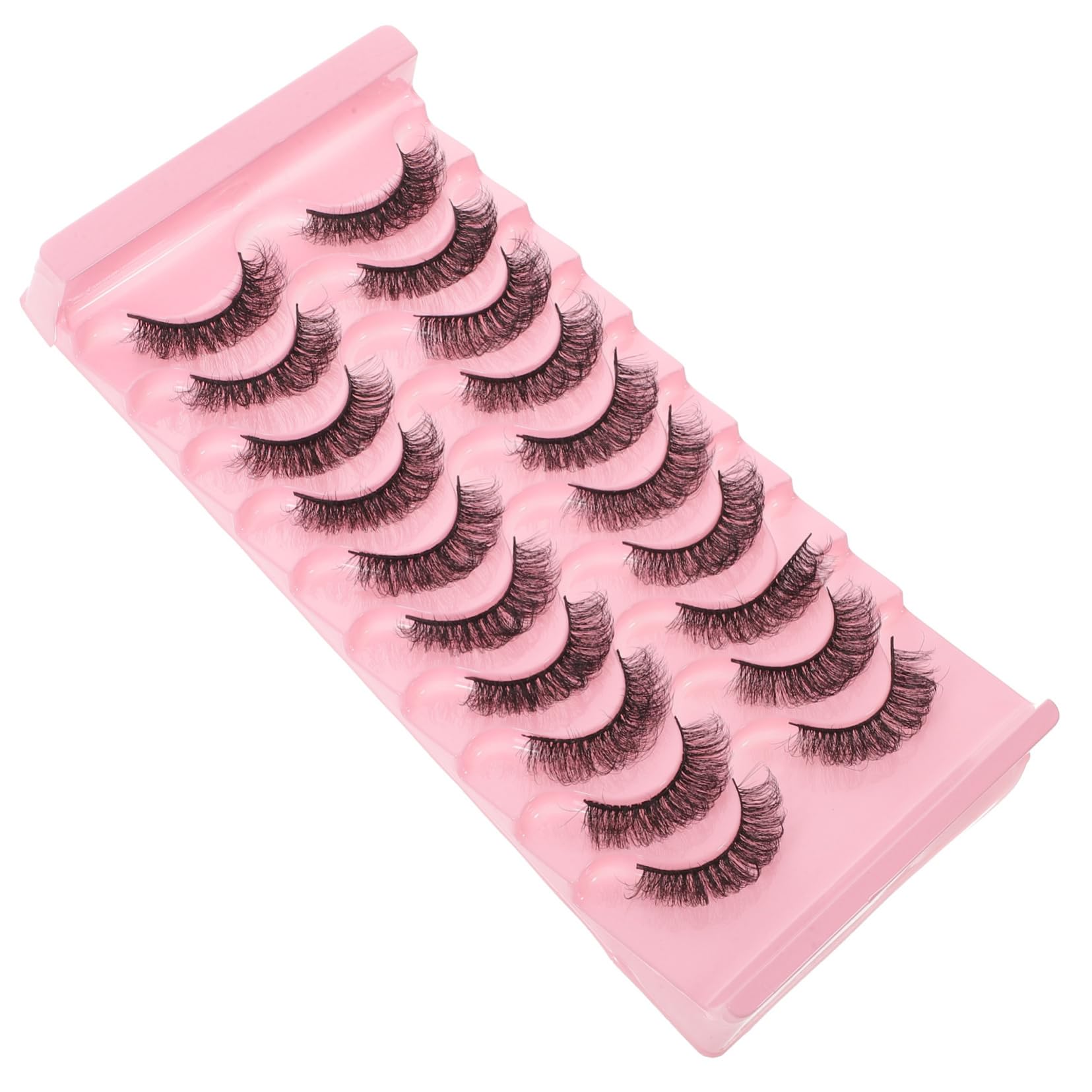 FOMIYES 5 Set Di Ciglia Finte Spesse Confezione Soffice E Finte Assistente Per Donne E Ragazze Ciglia Finte Naturali Accessori Per Il Trucco 10 Paia*5