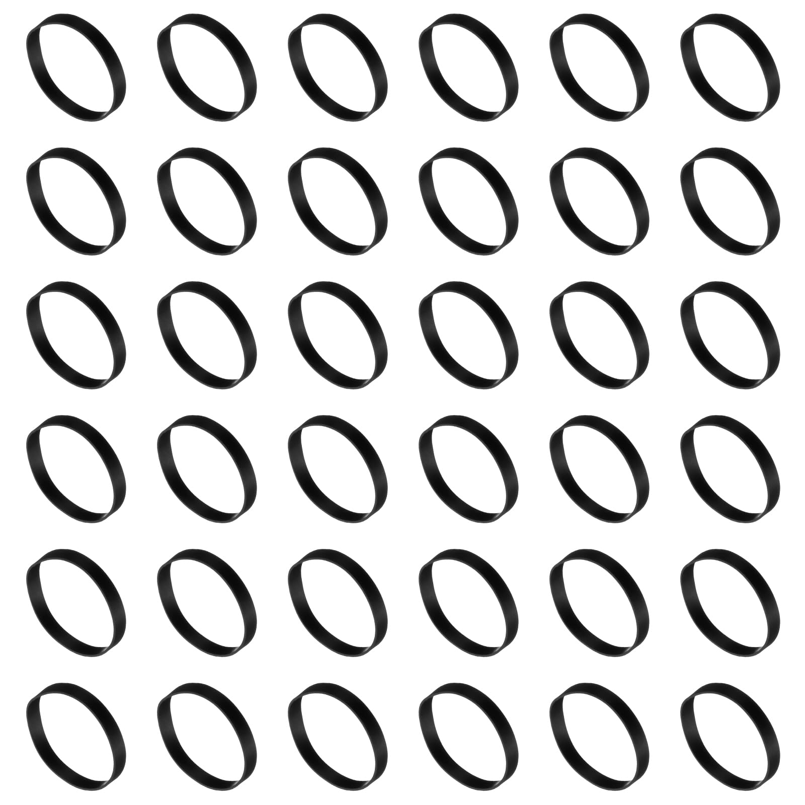 Bandes élastiques en caoutchouc noir 25 mm uxcell pour emballage de sacs lot de 60