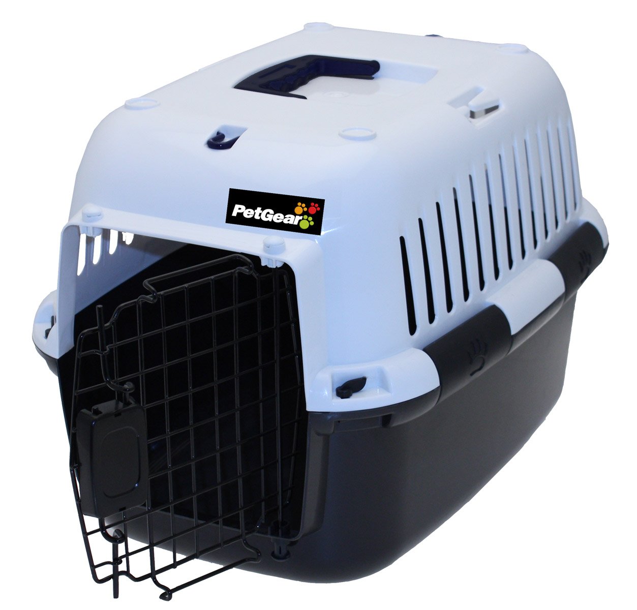 PetGear by Happy Pet Hunde-Transportbox, Standardgröße, schwarz Haustier