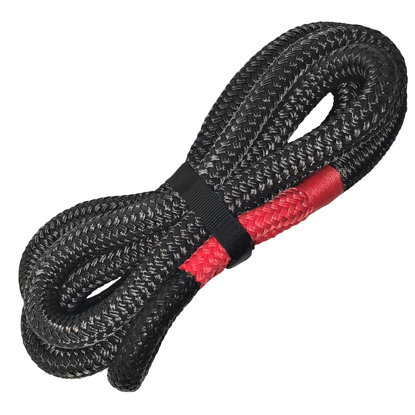 8mm x 25m Zeilval met Gesplitste Snapsluiting Wit-Groen - Kuipers Nautic