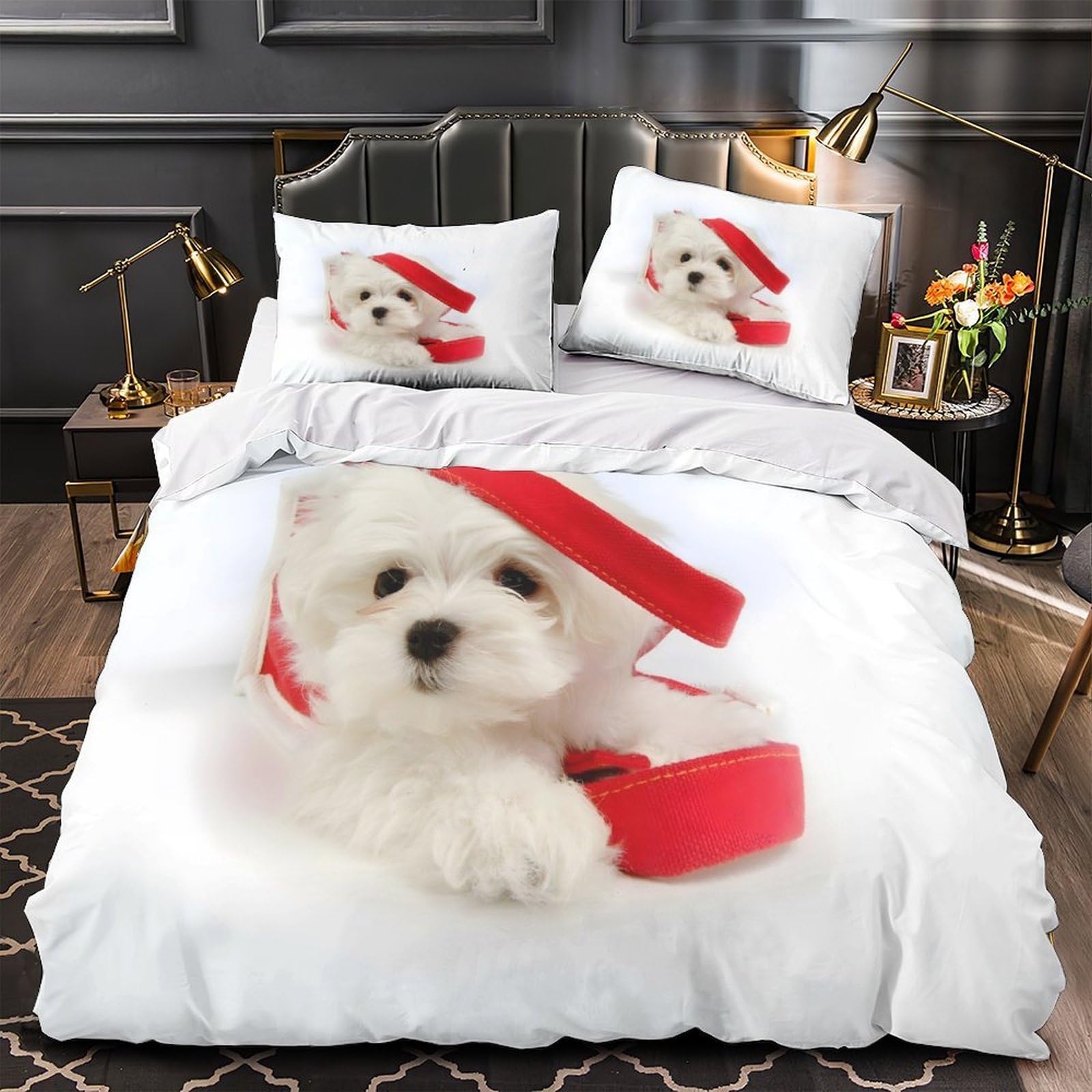 Housse de couette carlin 3D fermeture éclair pour enfiler votre couette sans effort 200x200