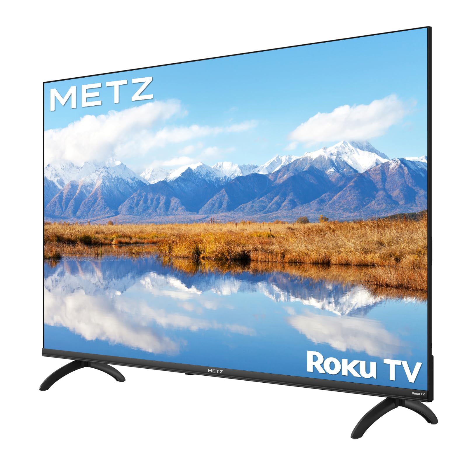 METZ Blue Roku TV, HD Smart TV, 40 Zoll, 100 cm, Fernseher mit Triple Tuner, WLAN, LAN, HDMI, USB, 40MTD3011Z, schwarz