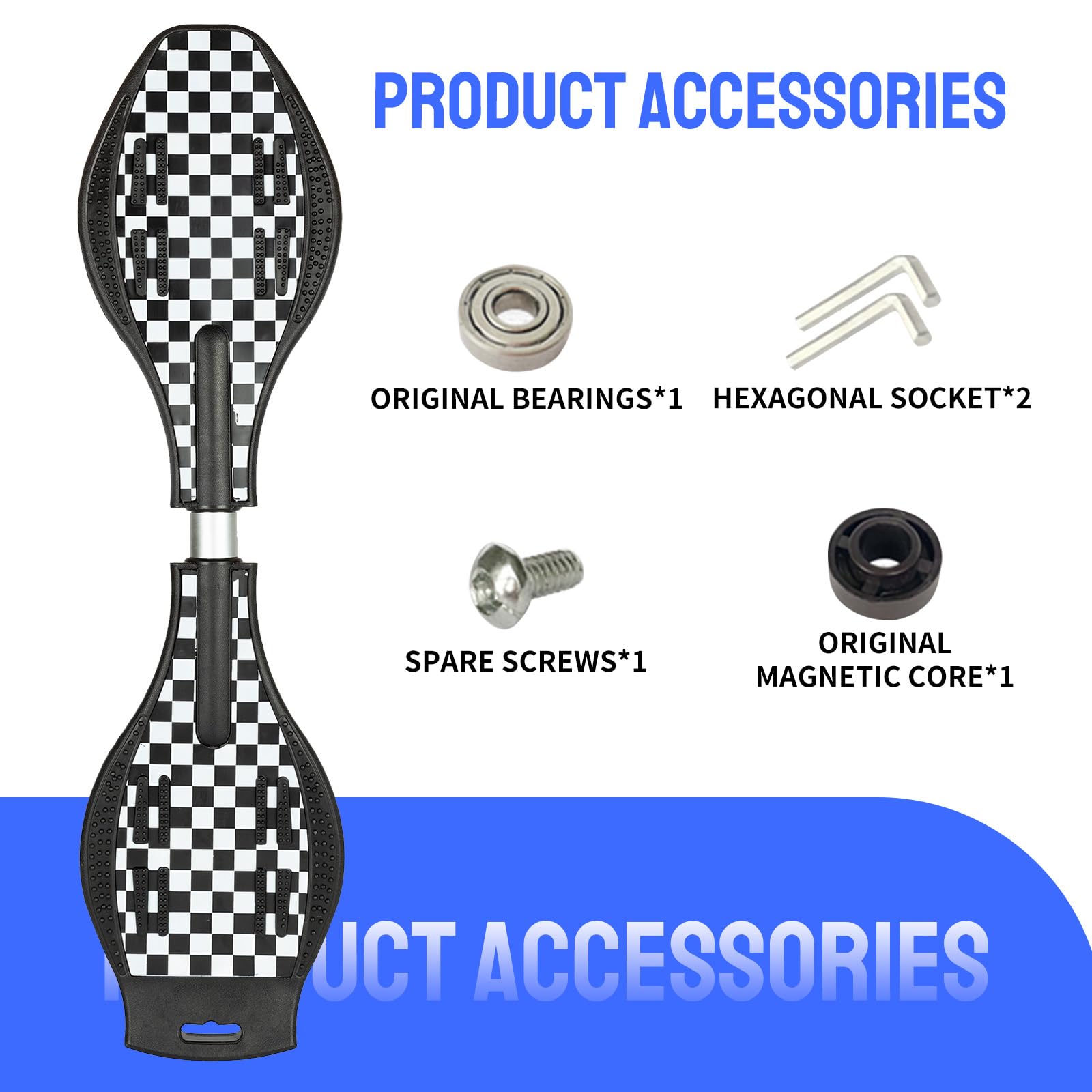 Tabla giratoria, patineta giratoria de 2 ruedas con ruedas de 360 grados, tablero giratorio ligero y duradero para niños, adolescentes y adultos (2) 5
