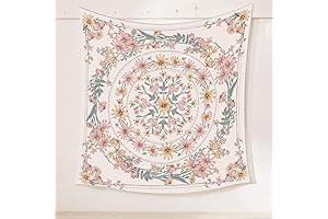 Mandala Floral Tapestry: Bohemian Wall Tapestry for Serene Home Decor