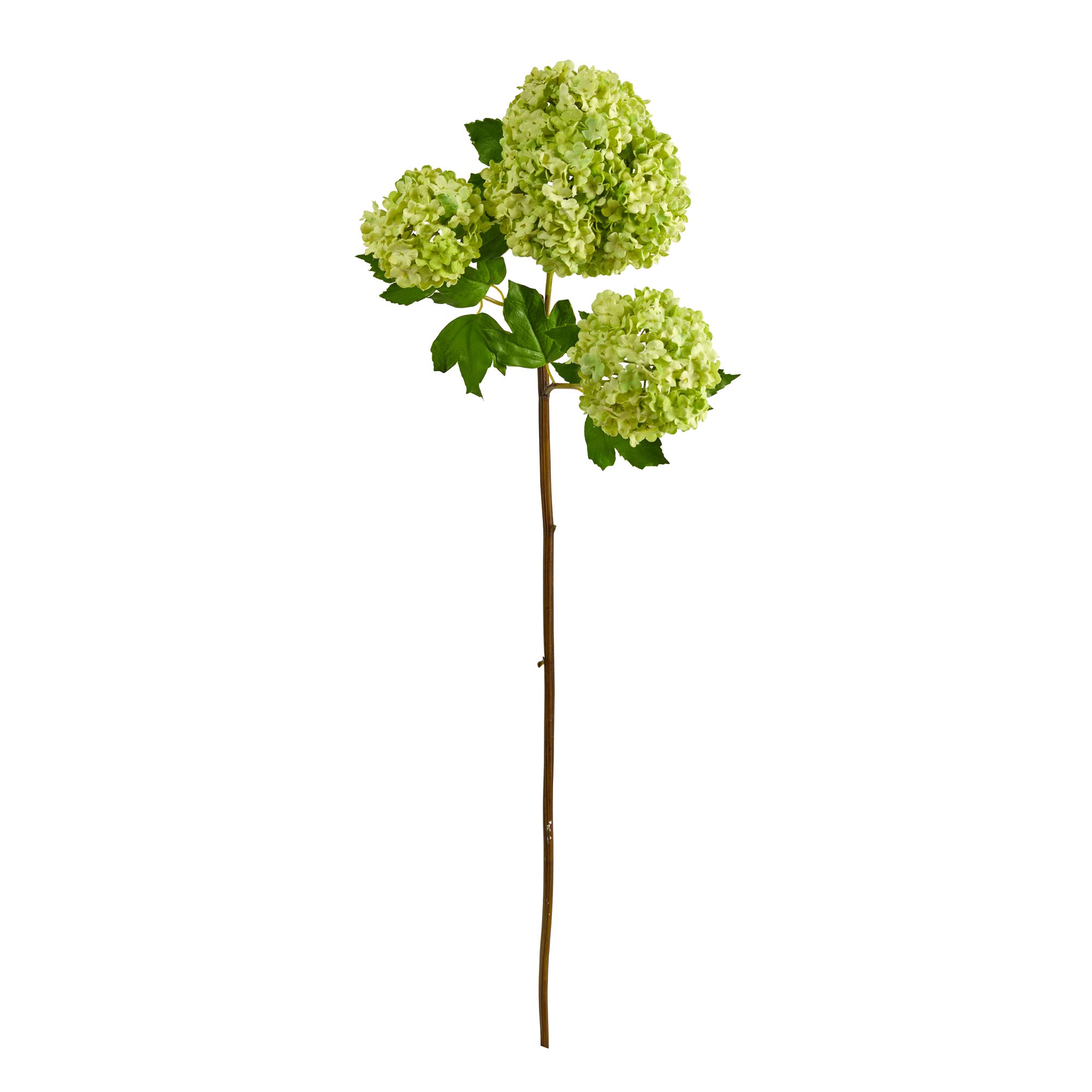 Fleurs artificielles Hortensia blanc grand format 84 cm Lot de 2