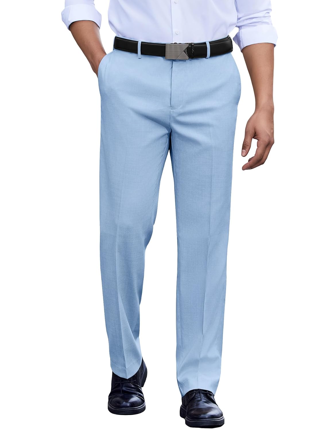 COOFANDY Calça social masculina com ajuste clássico, frente lisa, casual, cintura expansível, calça social em promoção! Veja a oferta e mais achadinhos de Calças 8 Hoje é o melhor dia para comprar COOFANDY Calça social masculina com ajuste clássico, frente lisa, casual, cintura expansível, calça social com aquele preço maroto! Promoção! Aproveite a oferta! 8