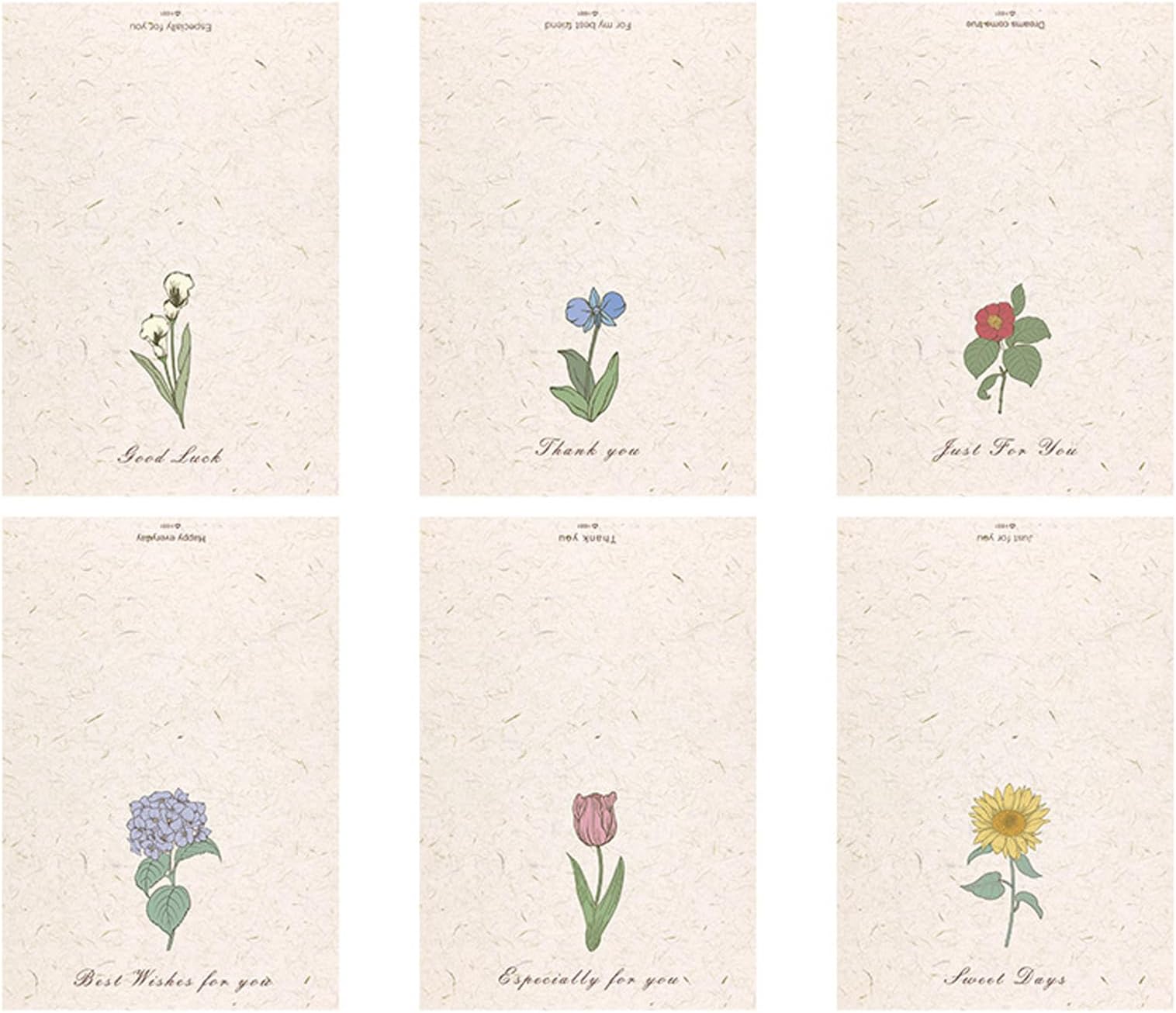 Myyunhx Birthday Cards Bulk Set of 12 Tulip Birthday Cards