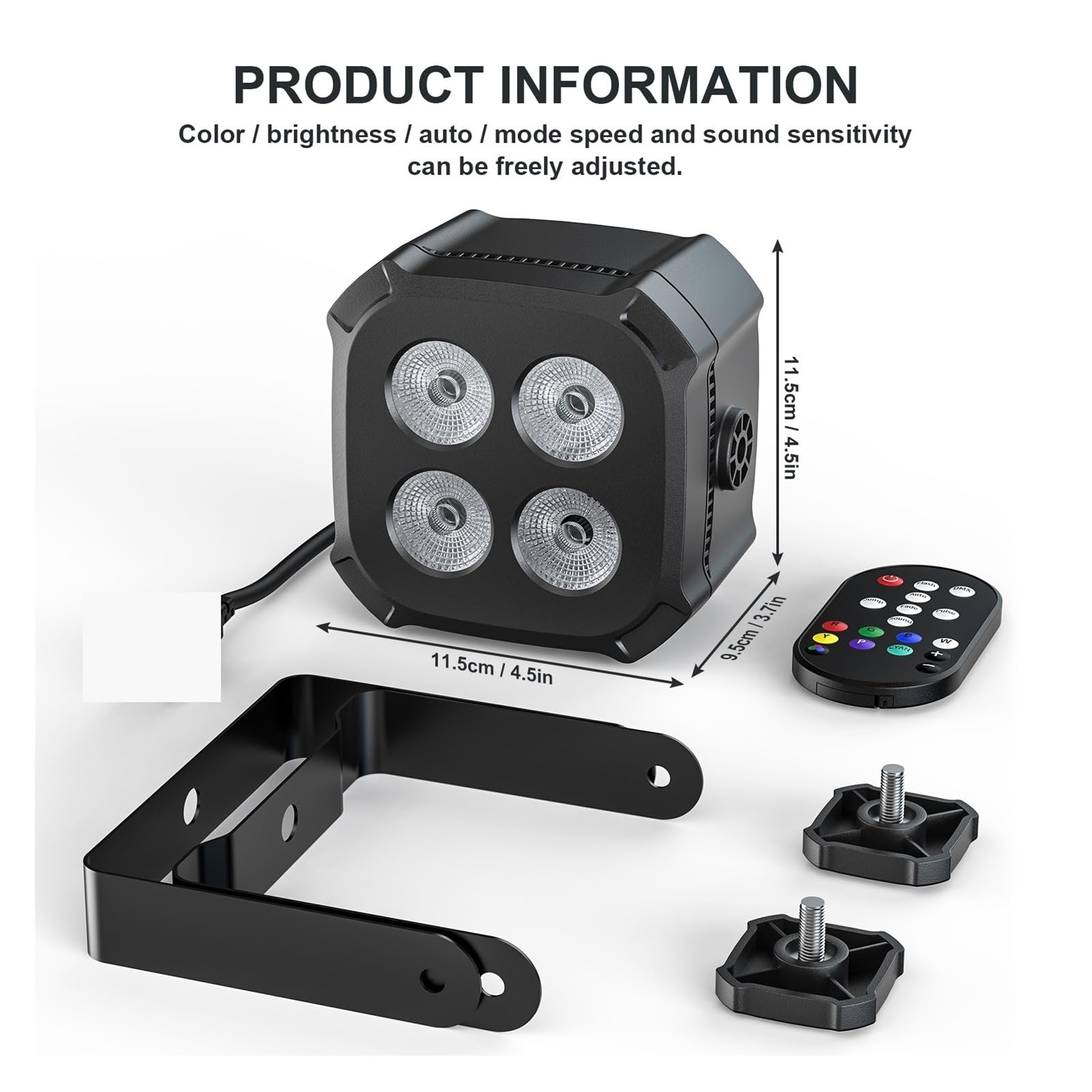 8 Teile/satz Platz LED Par Lichter 4X8W RGB Bühne Licht Remote & DMX Gesteuert DJ for Hochzeit Party Club Disco Event Einfache Installation